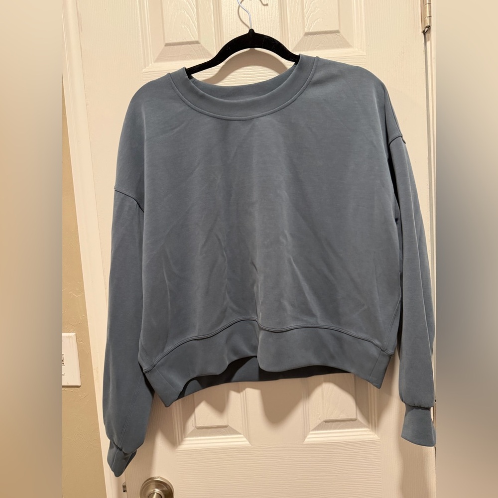 Blue Lululemon Softstreme Crewneck Sweatshirt